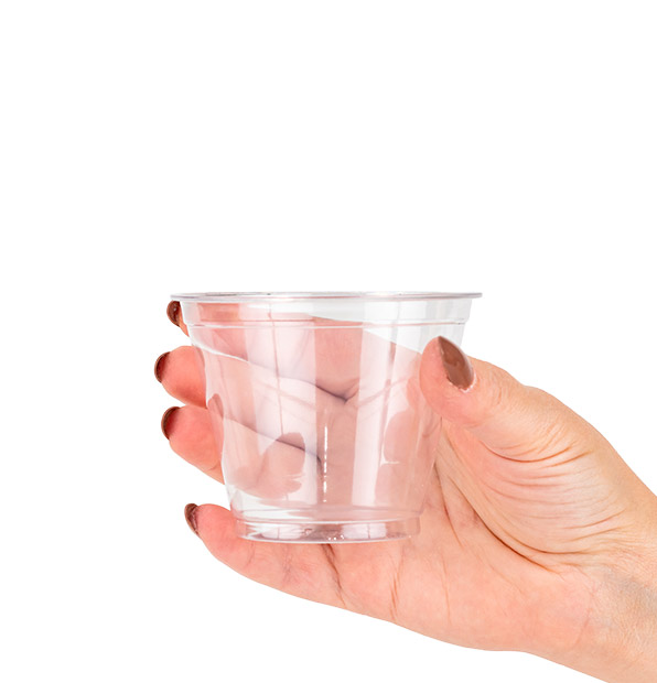 Choice 10 oz. Clear PET Plastic Cold Cup - 1000/Case