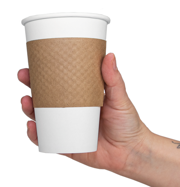 brown paper coffee cup