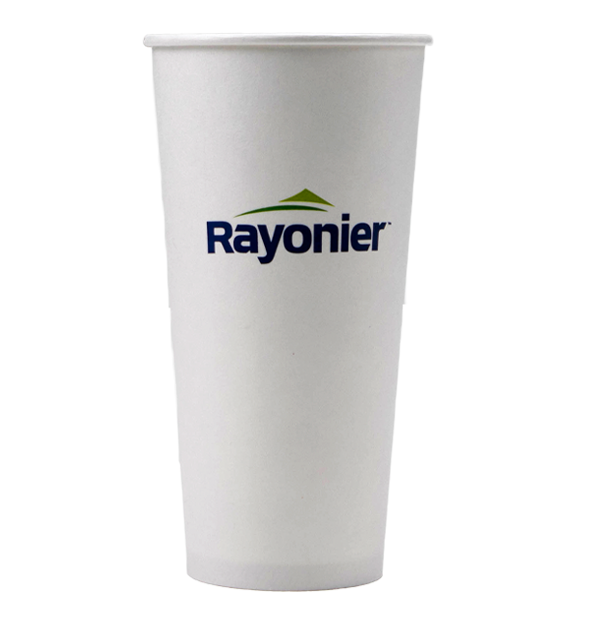 20 oz White Compostable Hot Cup | Paper |Custom Printed | 1000 count