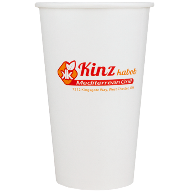 Custom printed paper cups 16oz with full color offset CMYK