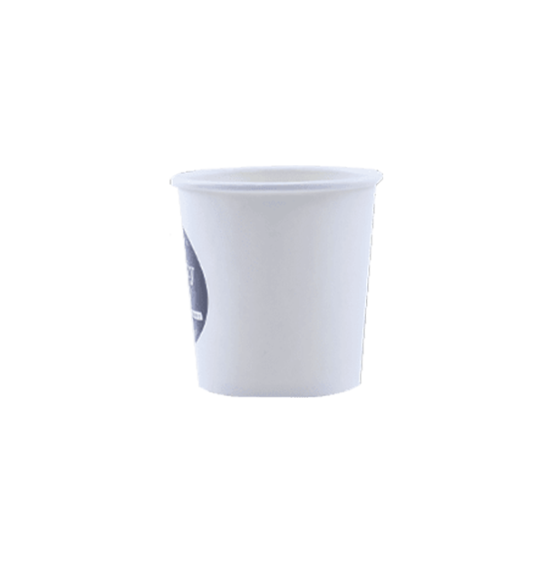 Choice 4 oz. White Poly Paper Hot Cup - 1000/Case