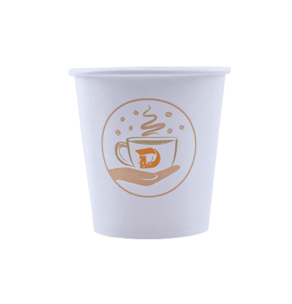 10 oz Cups | White Disposable Coffee Cups | Your Brand Cafe