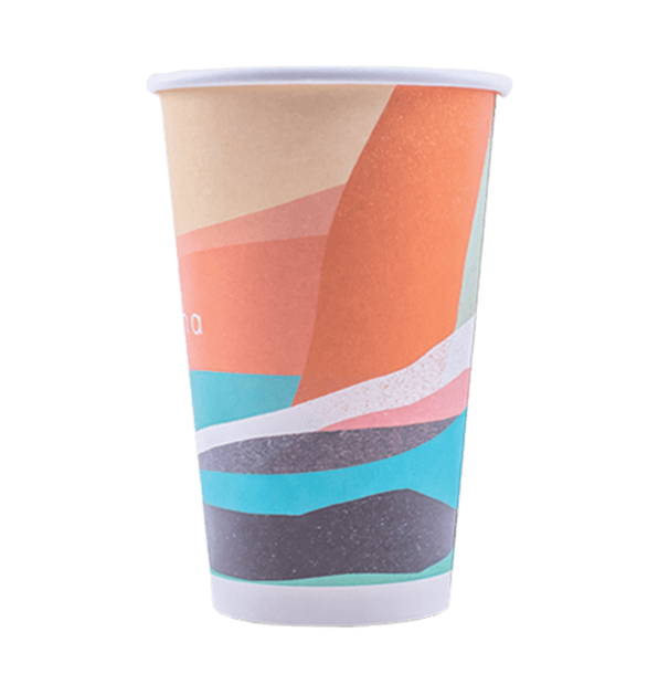 Custom printed paper cups 8oz with full color offset CMYK