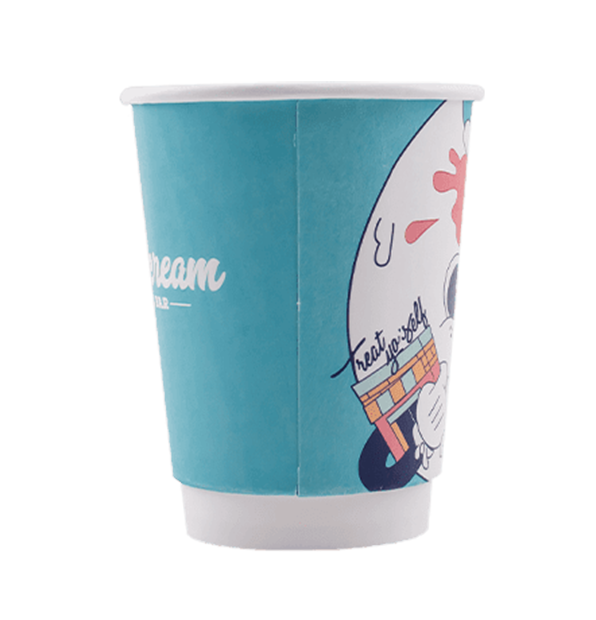 12 oz. Custom Printed Recyclable Paper Cup 1000/Case