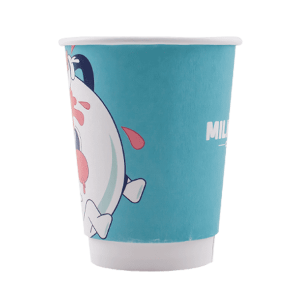 12 oz. Custom Printed Recyclable Double Walled Paper Cup 600/Case