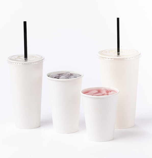 Karat C-KCP32WU 32 Oz Poly Lined To Go Paper Cold Cups for Soda