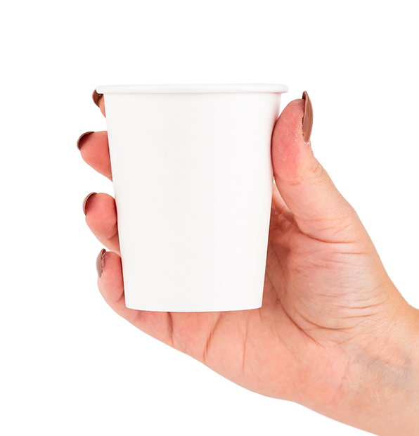 Comfy Package 6 Oz White Paper Cups Disposable Coffee Cups
