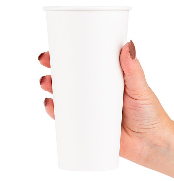 Comfy Package [Case of 1,000] Disposable Plastic Dome Lids for 10, 12, 16,  & 20 oz. Paper Hot Coffee Cup - White