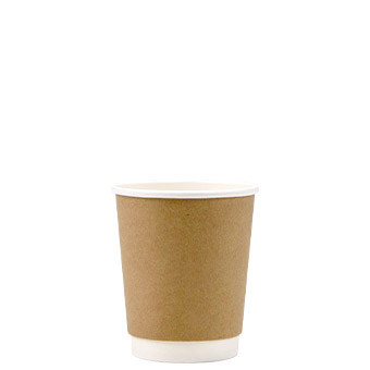 Reliance™ Kraft 8 oz Double Wall Coffee Cups | YBC Supply™