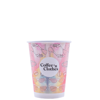 12 oz Custom Printed White Paper Hot Cups