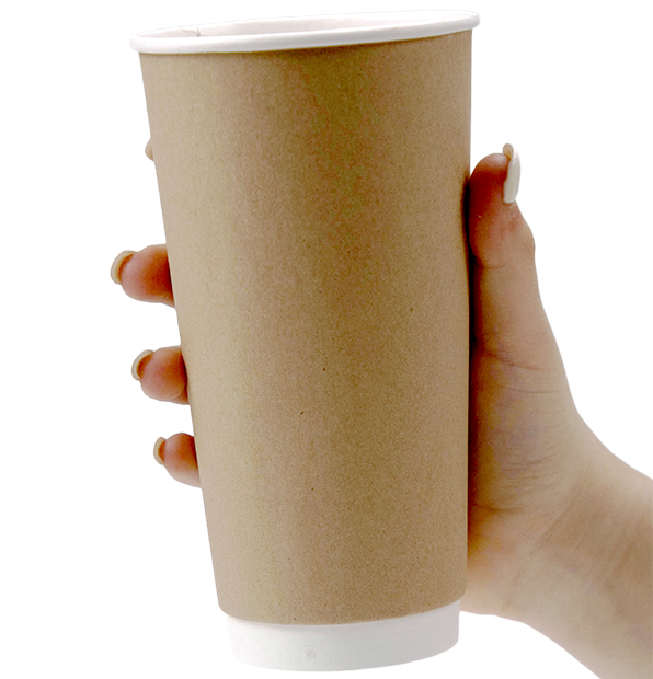 4 oz. Custom Printed Kraft or White Disposable Coffee Cups