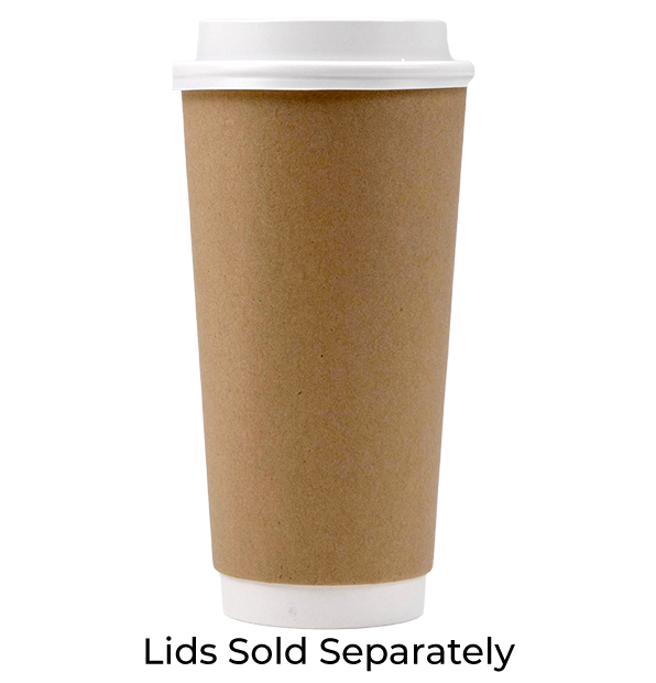 16oz / 480ml double wall brown kraft cup – mbagreen