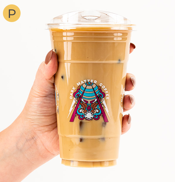 50] Plastic Cups with Lids 10 oz  Iced Coffee Go Cups and Lids