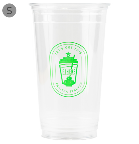 Custom 32 oz Plastic Cups - Printed with Your Logo | Your Brand Cafe®