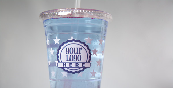  Custom Disposable Plastic Cups 12 oz. Set of 100