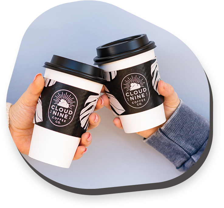 Disposable Wrapper Coffee Cup Sleeve Kraft Paper Cartoon Coffee