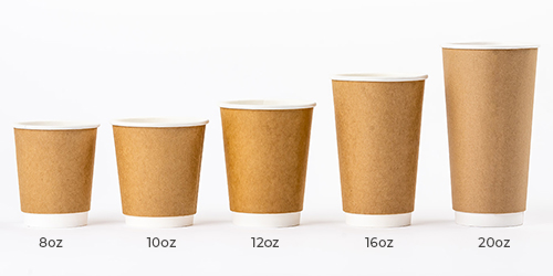 12 oz Reliance™ Kraft Double Wall Coffee Cups