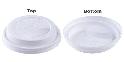 White Sipper Hot Lid