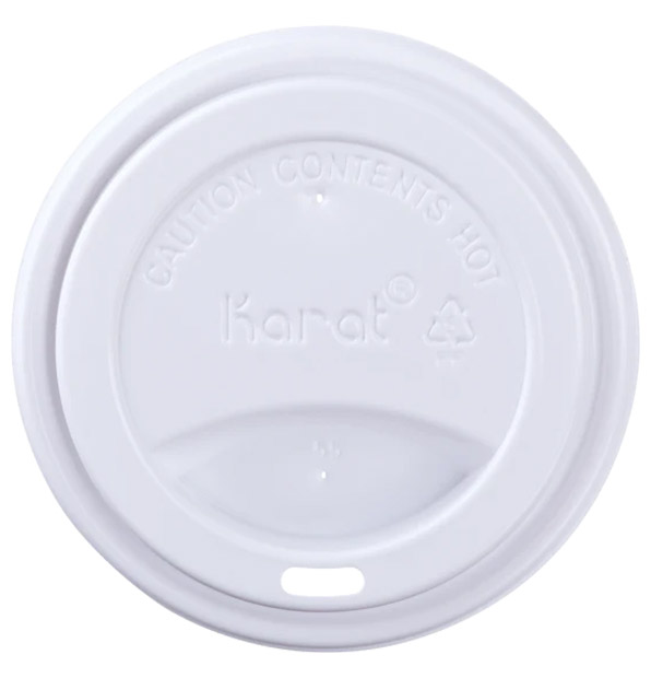 White Sipper Hot Lid