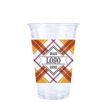 Perfectly Plaid 20oz plastic cold cup
