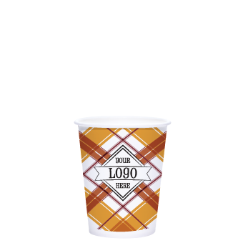 Perfectly Plaid 8oz paper hot cup